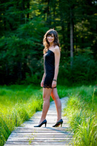 Frau Fotoshooting Indoor und Outdoor in der Natur und im Fotostudio