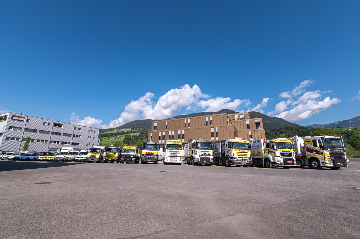 Businessfotograf Obwalden Aufnahmen Fahrzeugflotte Hans Jakober Sarnen Obwalden Fotograf fuer Business