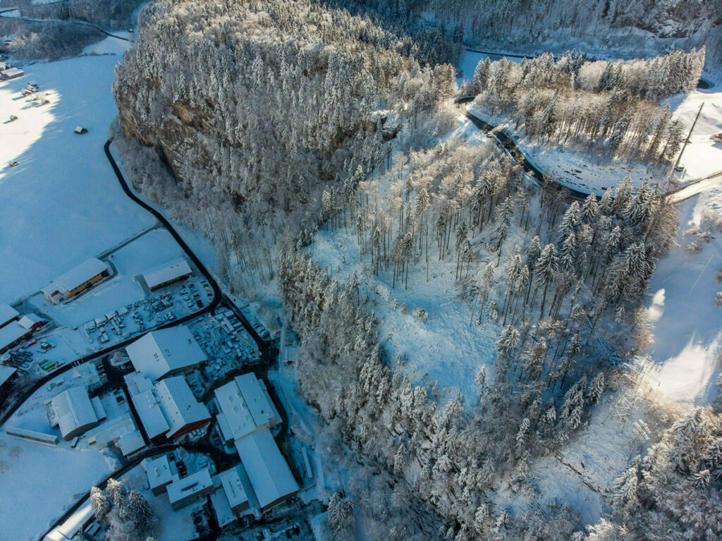 Drohnenaufnahmen Winter Obwalden Drohnenfotograf Zentralschweiz