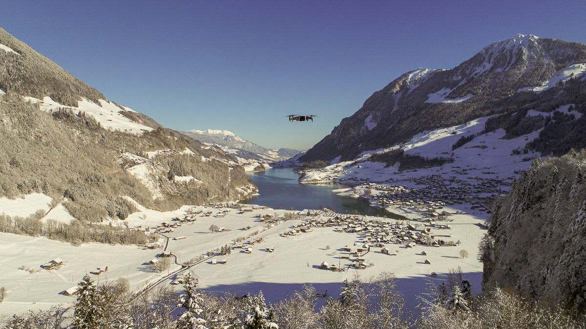 Drohnenaufnahmen Obwalden Drohnenaufnahmen Winter Obwalden Drohnenfotograf Zentralschweiz