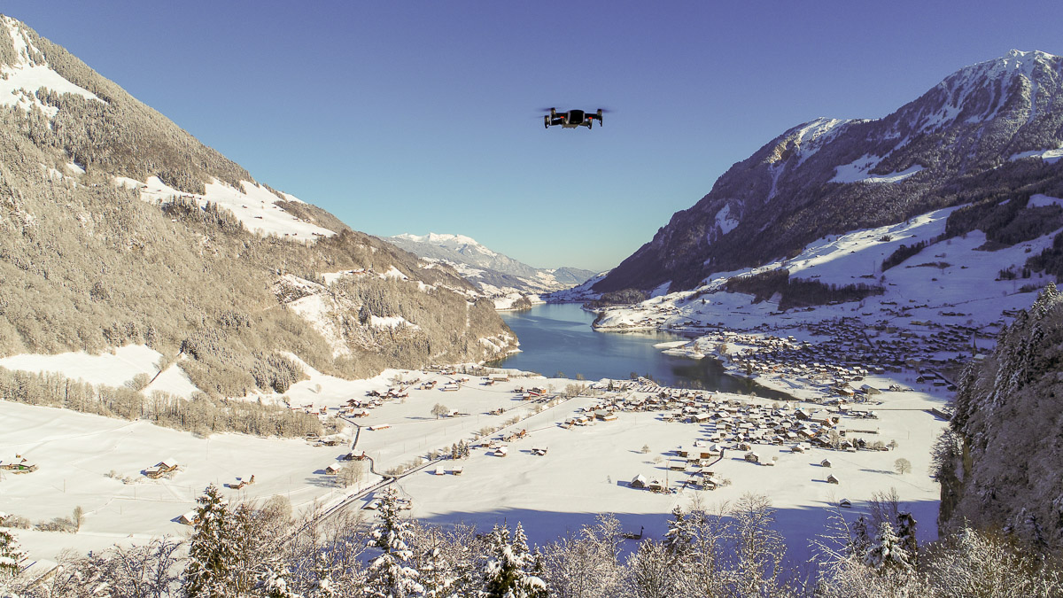 Drohnenaufnahmen Obwalden Drohnenaufnahmen Winter Obwalden Drohnenfotograf Zentralschweiz
