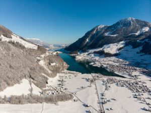 Drohnenaufnahmen Winter Obwalden Drohnenfotograf Zentralschweiz