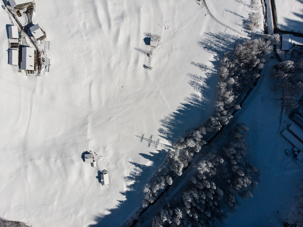 Drohnenaufnahmen Winter Obwalden Drohnenfotograf Zentralschweiz