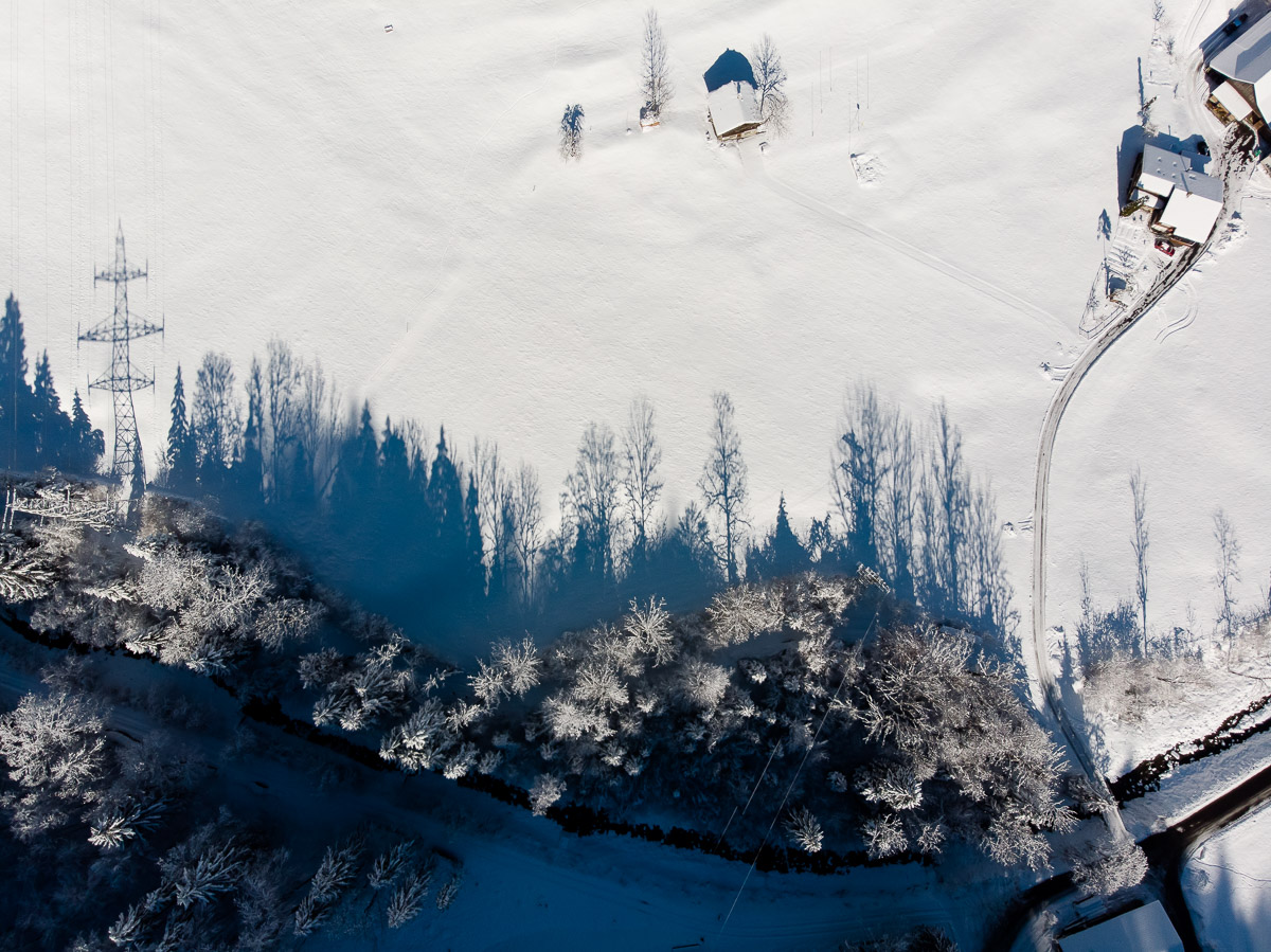 Drohnenaufnahmen Obwalden Drohnenaufnahmen Winter Obwalden Drohnenfotograf Zentralschweiz