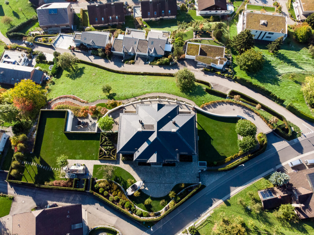 Drohnenaufnahmen Zentralschweiz fuer Architekturfirma