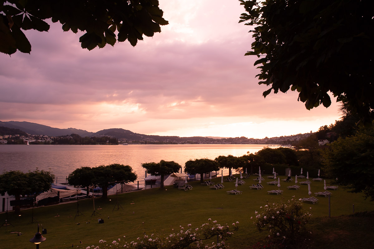 Eventreportage Seehotel Hermitage Luzern mit Feuershow