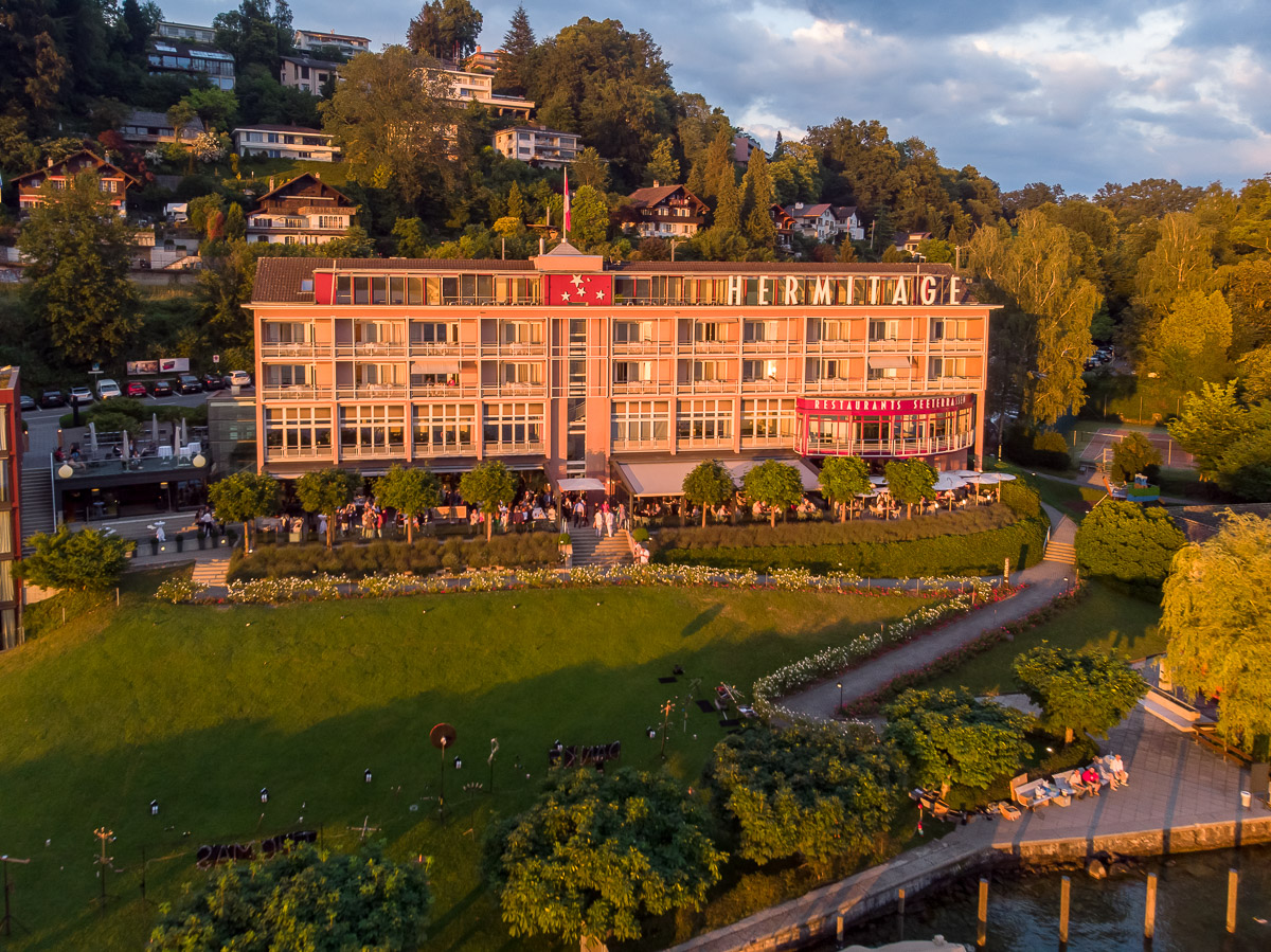 Eventreportage Seehotel Hermitage Luzern mit Feuershow