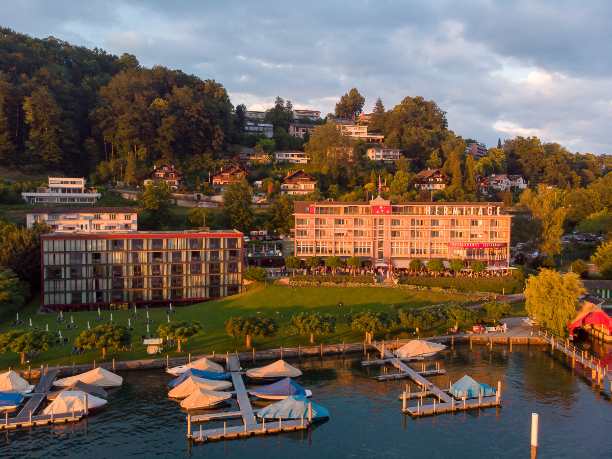 Eventreportage Seehotel Hermitage Luzern mit Feuershow