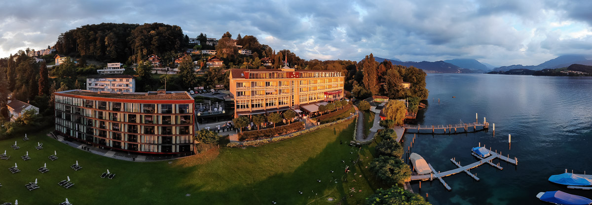 Eventreportage Seehotel Hermitage Luzern mit Feuershow