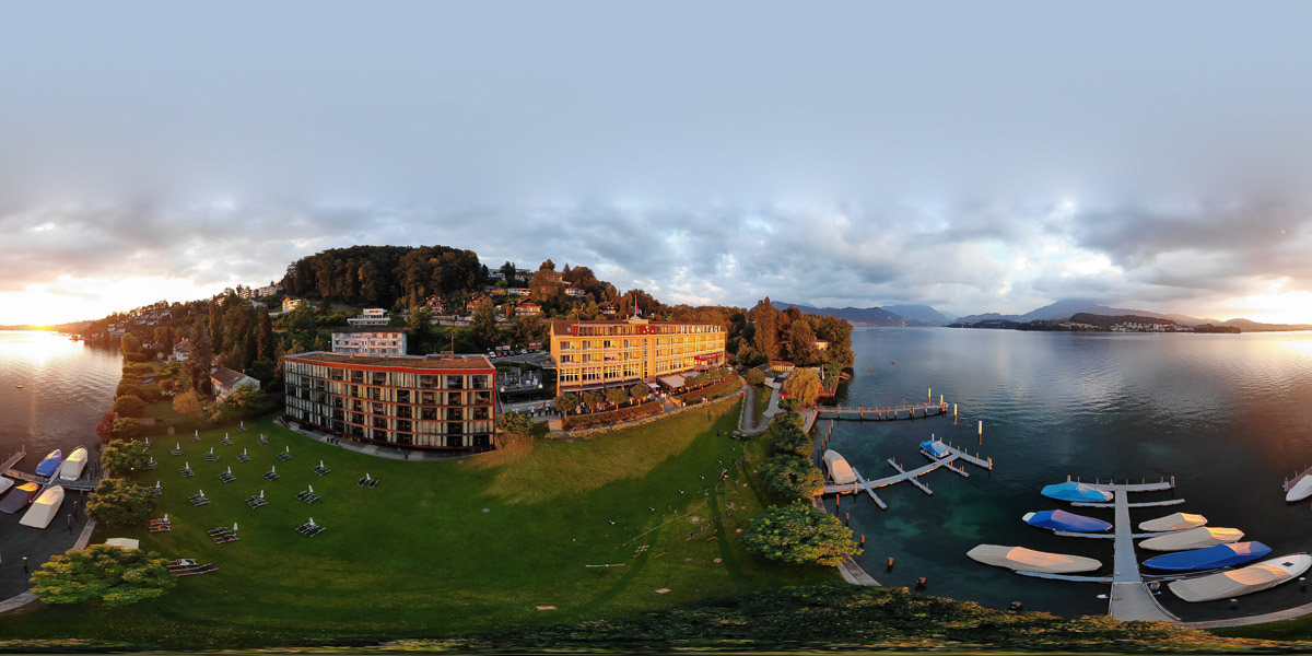 Eventreportage Seehotel Hermitage Luzern mit Feuershow