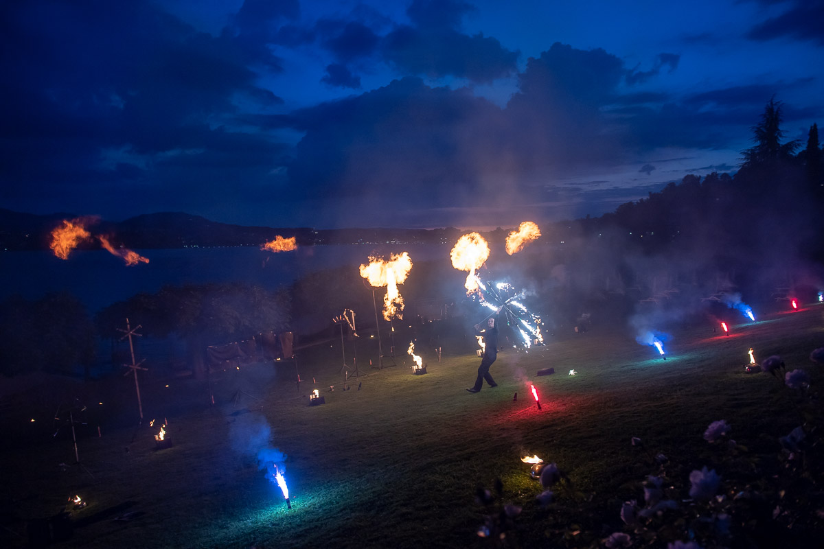 Eventreportage Seehotel Hermitage Luzern mit Feuershow