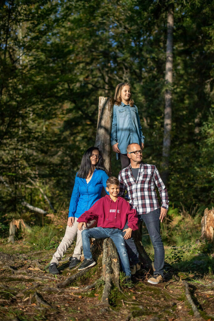 Familien Fotoshooting in Obwalden in Kerns am Gerzensee