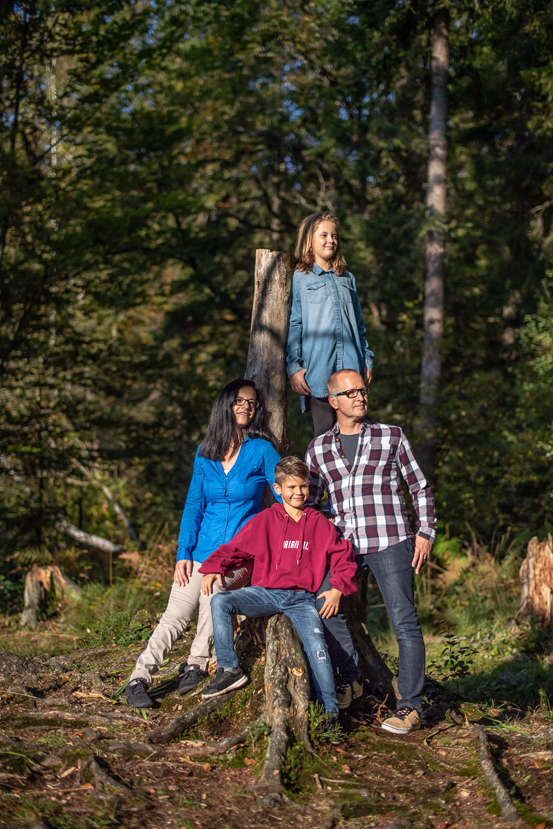 Familien Fotoshooting in Obwalden in Kerns am Gerzensee