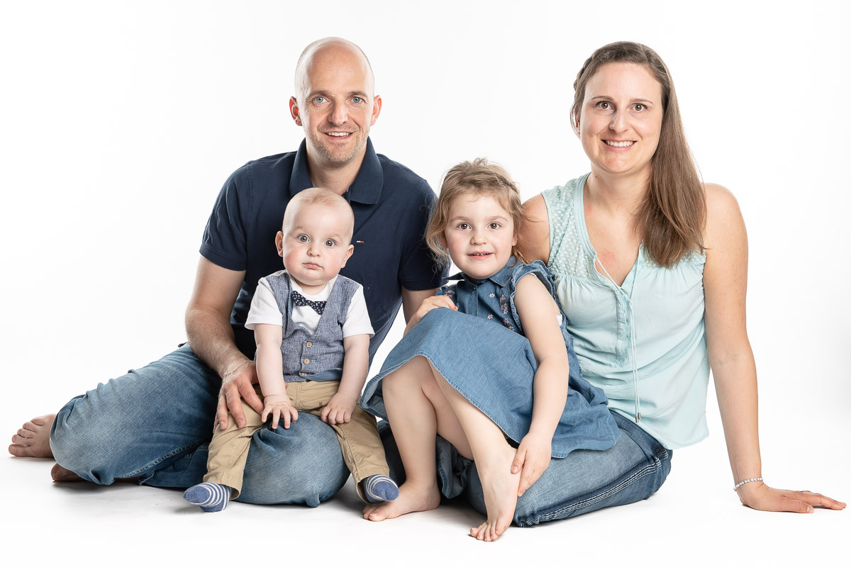 Familien Fotoshooting im Studio