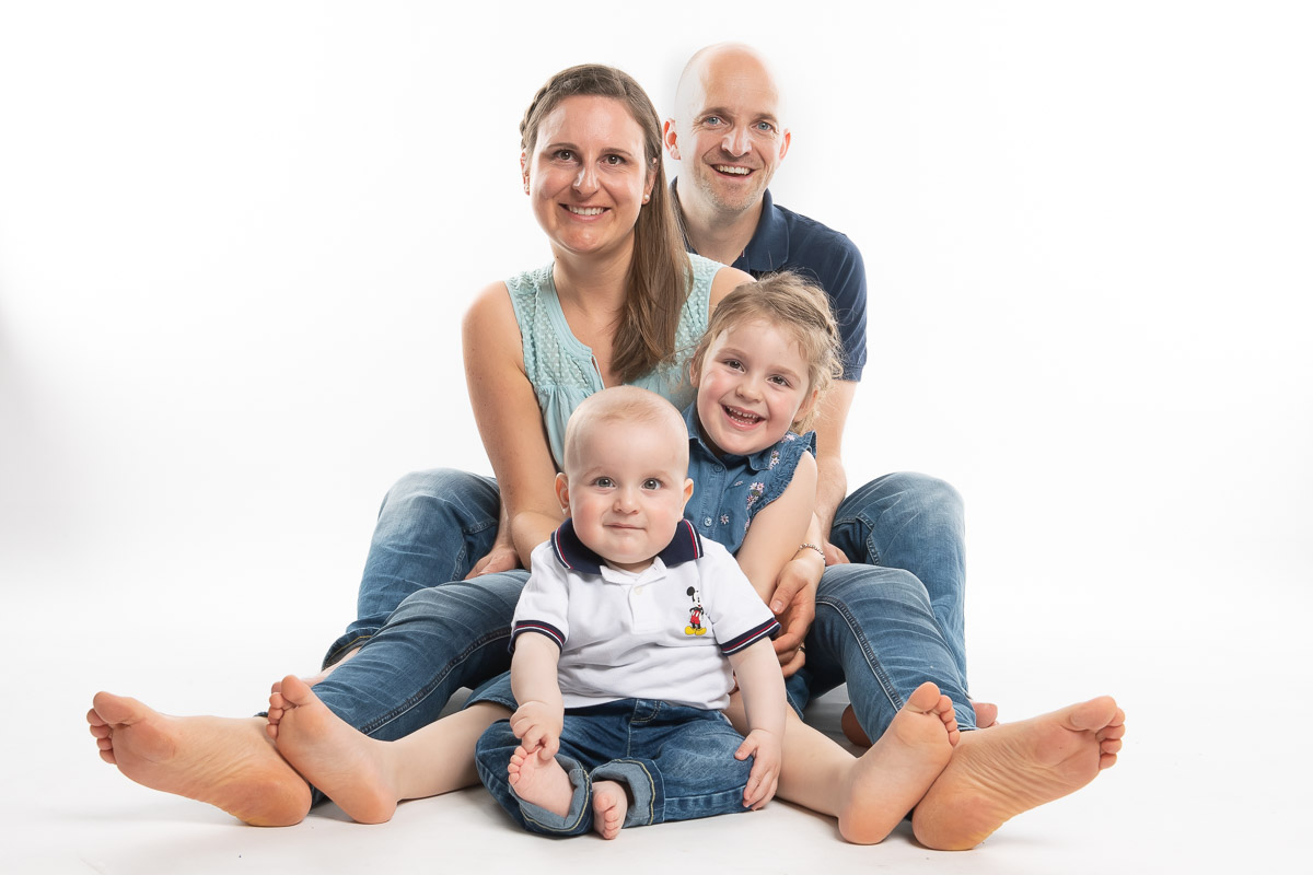 Familien Fotoshooting im Studio