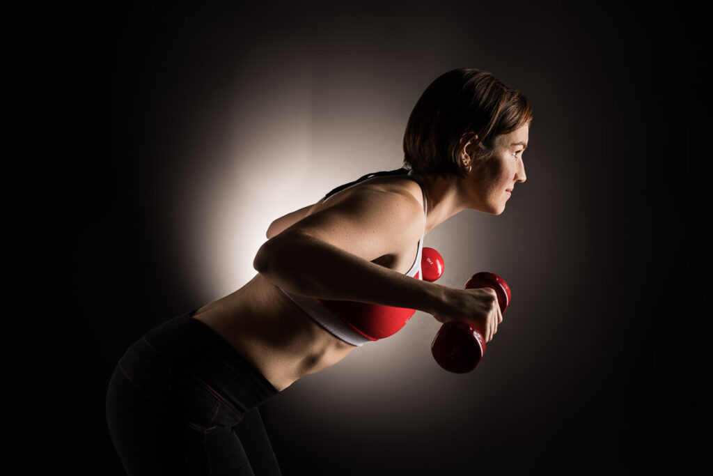 Fitness und Sport Fotoshooting im Fotostudio Fotoshooting mit Sportlicher Frau im Studio bei Luzern