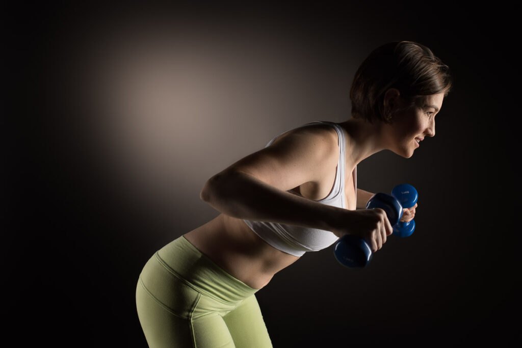 Fitness und Sport Fotoshooting im Fotostudio Fotoshooting mit Sportlicher Frau im Studio bei Luzern