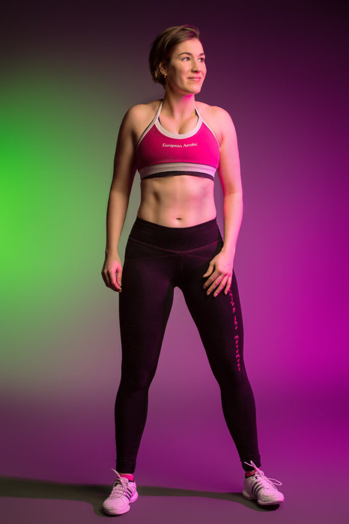 Fitness und Sport Fotoshooting im Fotostudio Fotoshooting mit Sportlicher Frau im Studio bei Luzern