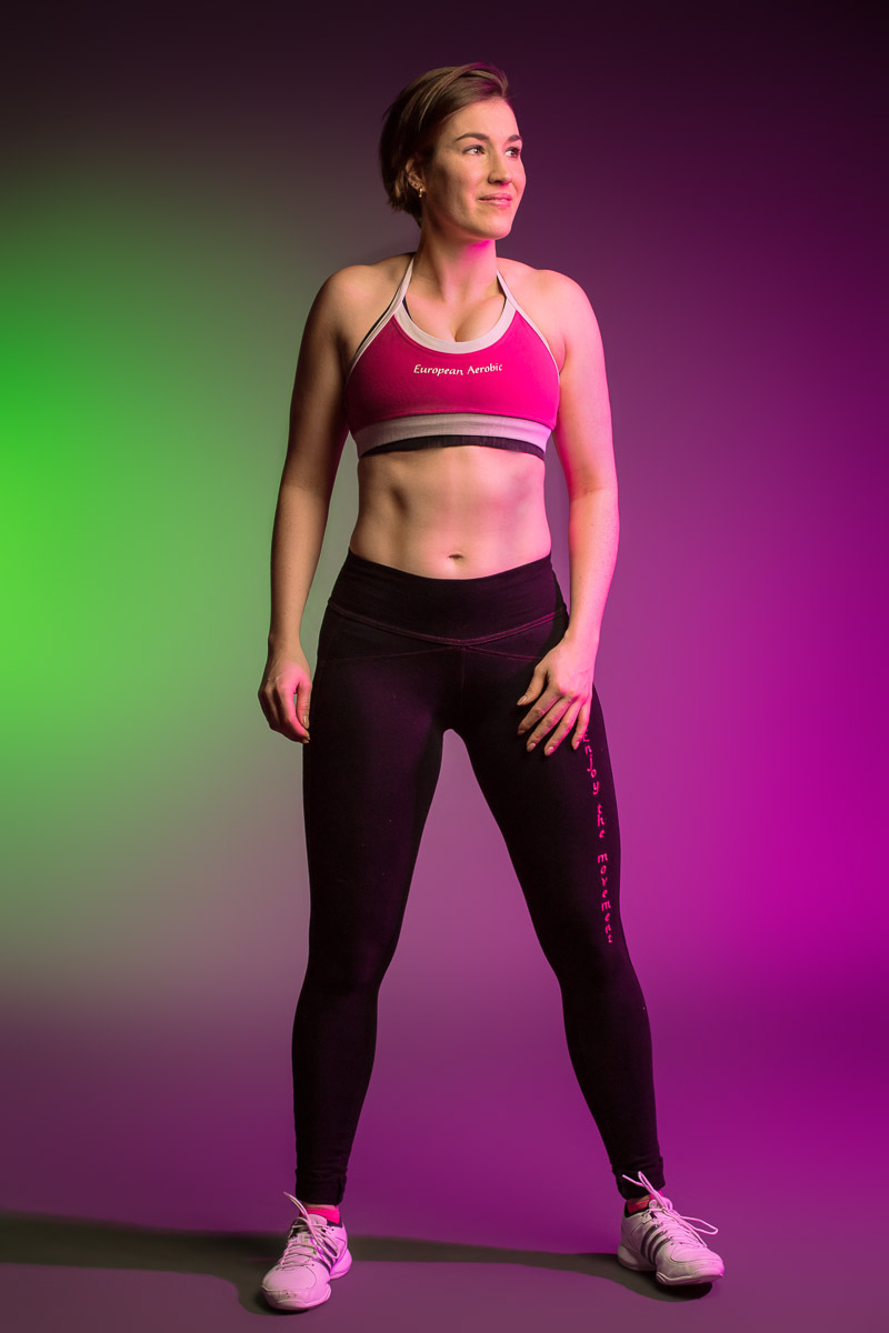 Fitness Fotoshooting Fitness und Sport Fotoshooting im Fotostudio Fotoshooting mit Sportlicher Frau im Studio bei Luzern