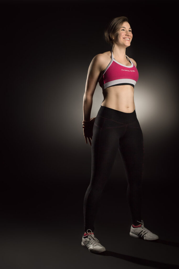 Fitness und Sport Fotoshooting im Fotostudio Fotoshooting mit Sportlicher Frau im Studio bei Luzern