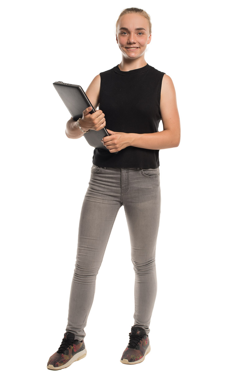 Portraitfotos im Fotostudio fuer die Lernenden der Gemeinden Obwalden