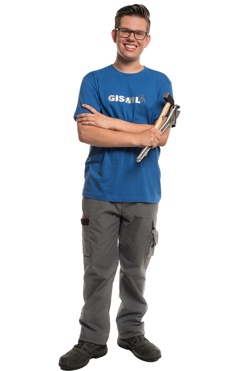 Portraitfotos im Fotostudio fuer die Lernenden der Gemeinden Obwalden