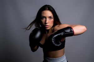 Sport Fotoshooting im Fotostudio in Sarnen Fotoshooting Fuer Frauen Kickbox und Handball Fotoshooting