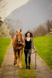 Outdoor Fotoshooting mit Pferd Pferdefotografie Zentralschweiz