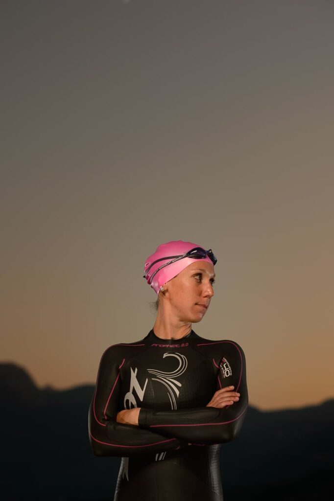 Sportportrait Fotoshooting Sportler und Sportlerin in Zentralschweiz Triathlon