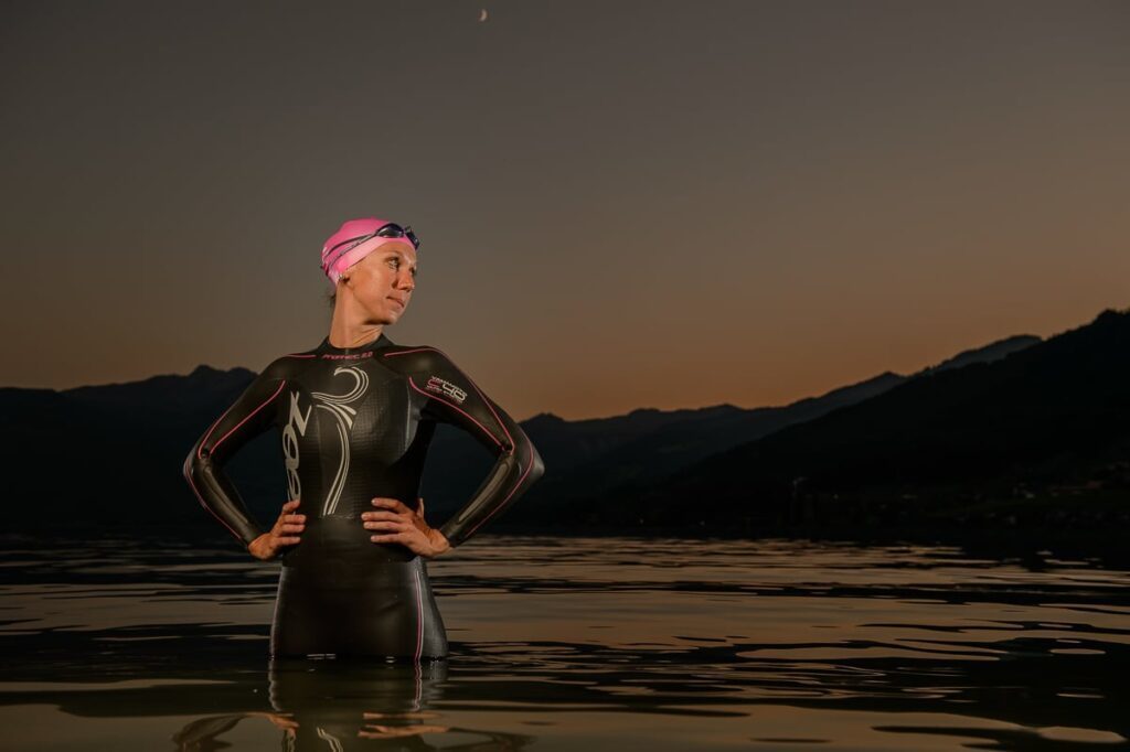Sportportrait Fotoshooting Sportler und Sportlerin in Zentralschweiz Triathlon