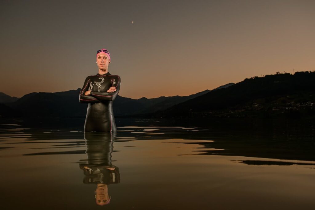 Sportportrait Fotoshooting Sportler und Sportlerin in Zentralschweiz Triathlon
