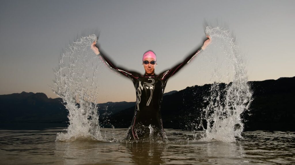 Sportportrait Fotoshooting Sportler und Sportlerin in Zentralschweiz Triathlon
