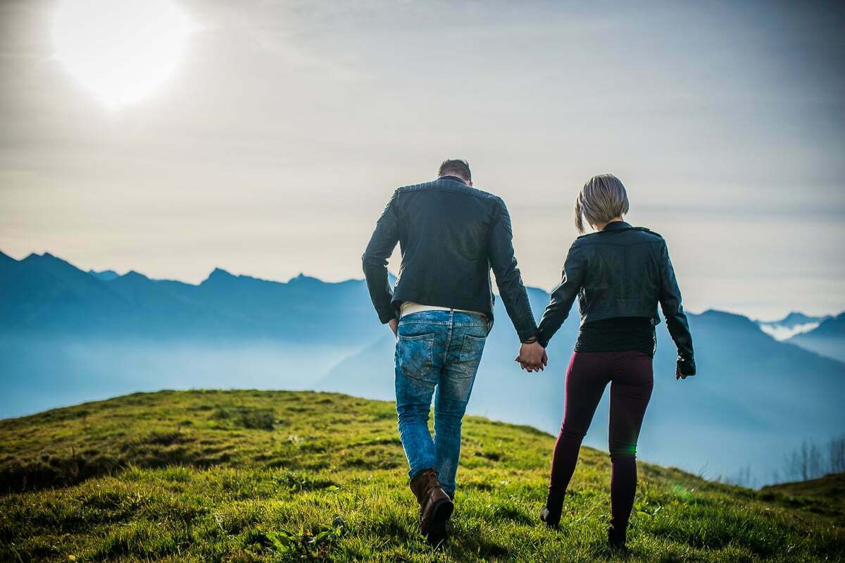 Fotoshooting für Paare Romantisches Fotoshooting in Obwalden