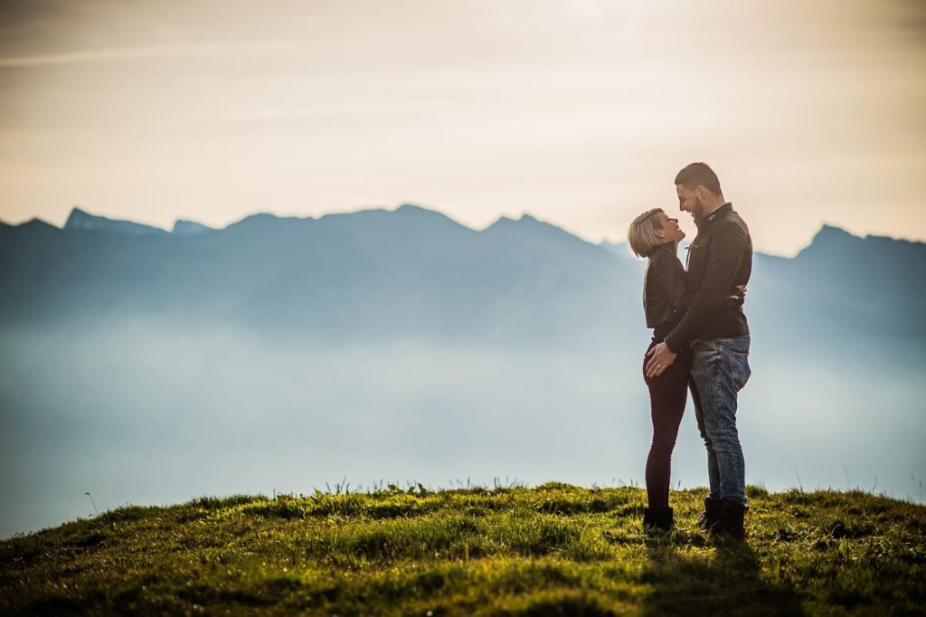 Fotoshooting für Paare Romantisches Fotoshooting in Obwalden