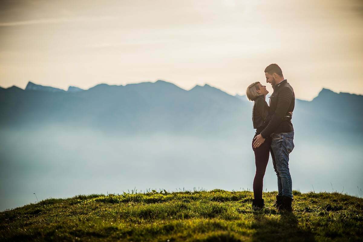 Fotoshooting für Paare Romantisches Fotoshooting in Obwalden