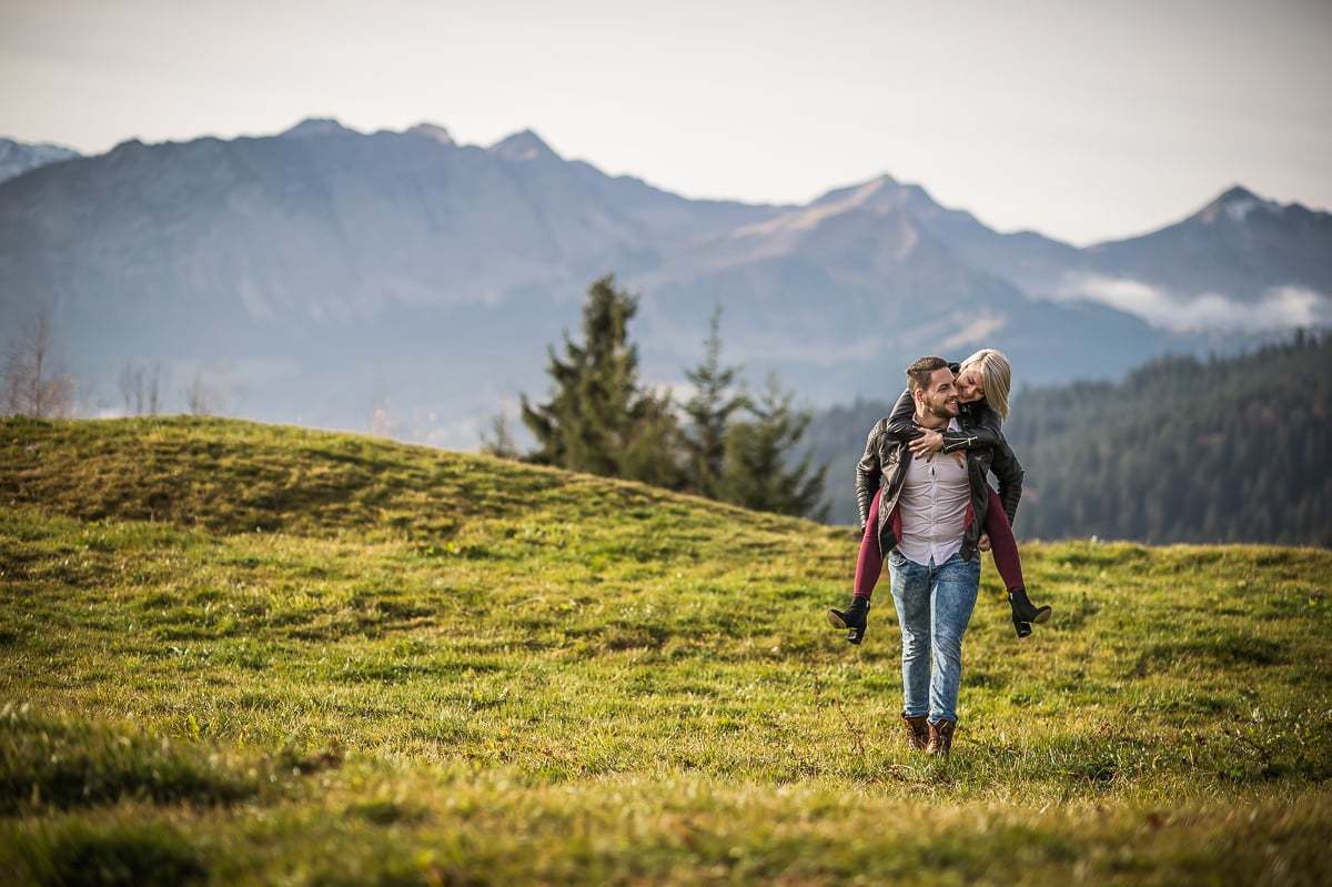 Fotoshooting für Paare Romantisches Fotoshooting in Obwalden