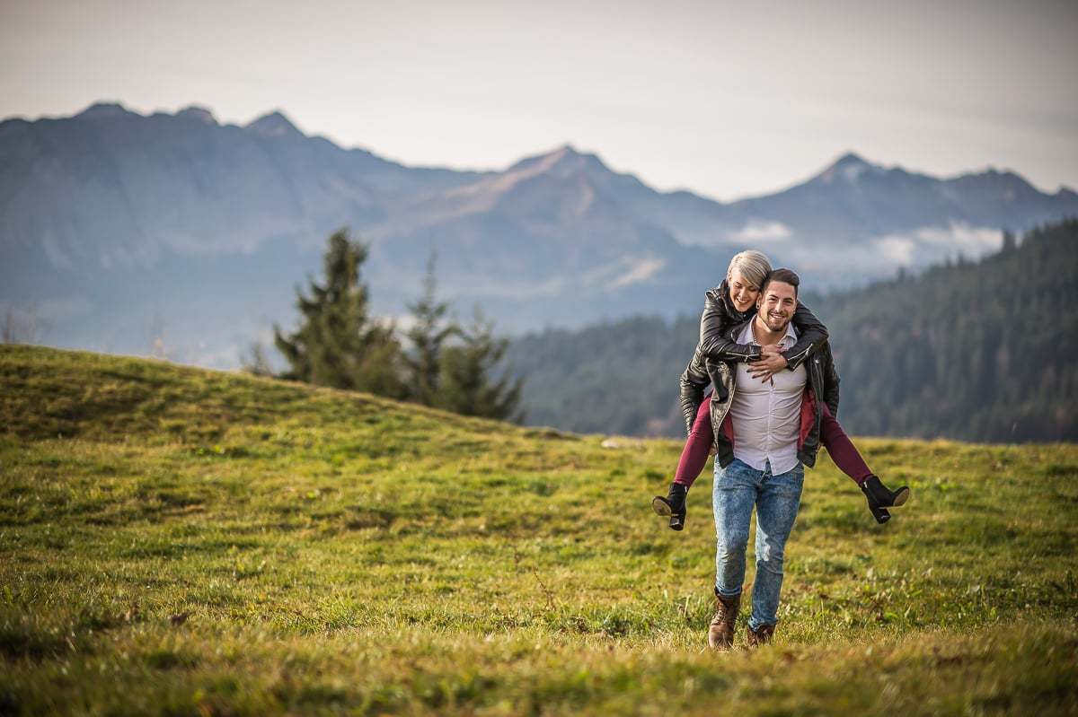 Fotoshooting für Paare Romantisches Fotoshooting in Obwalden