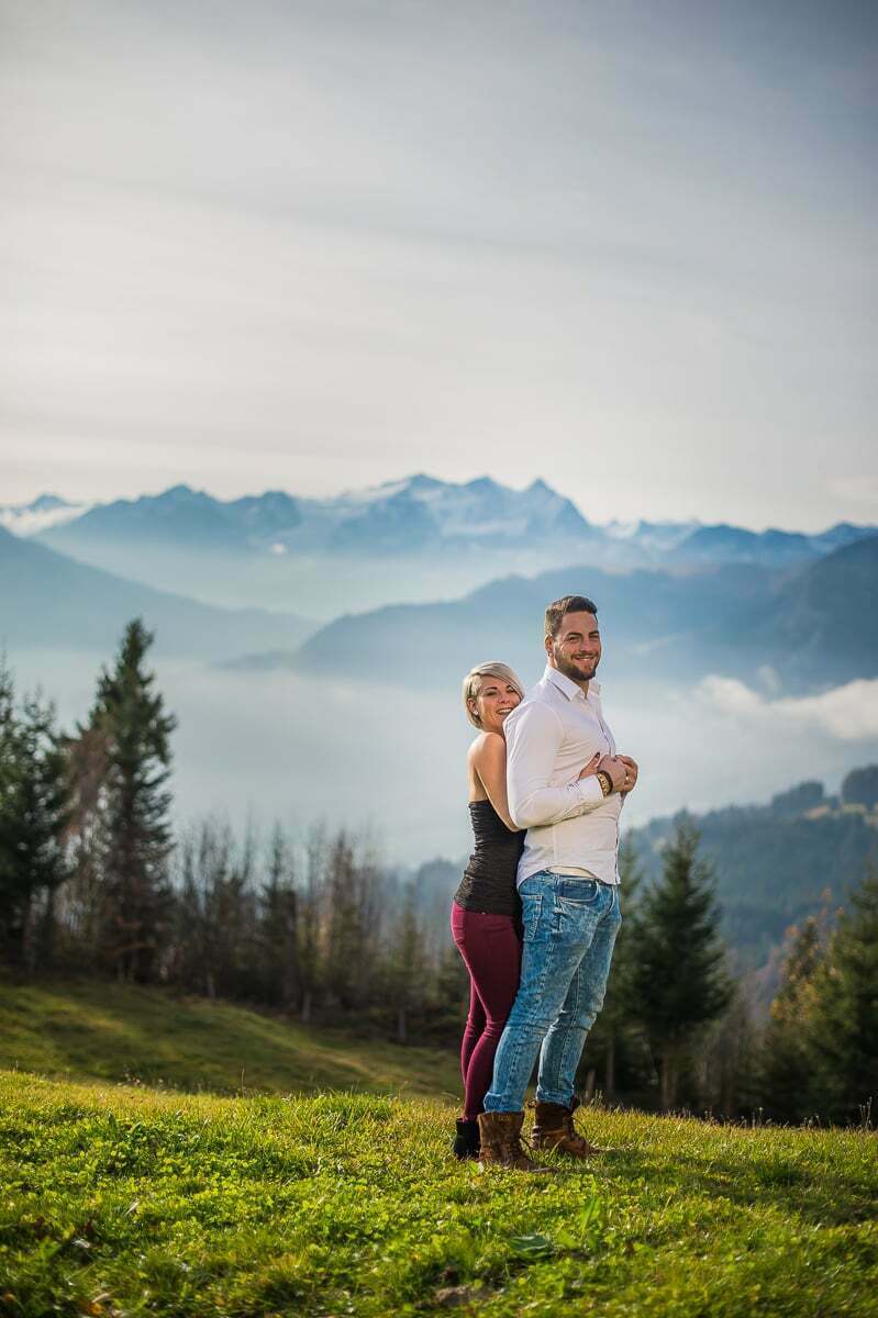 Fotoshooting für Paare Romantisches Fotoshooting in Obwalden