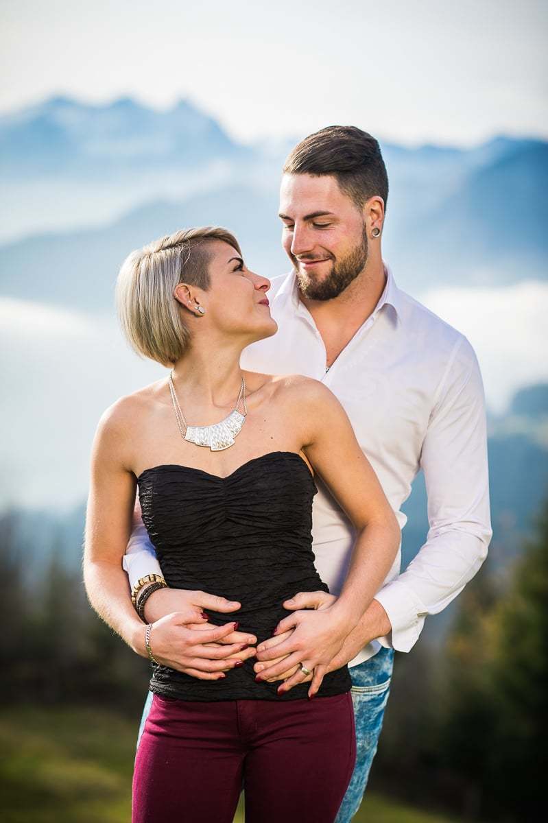 Fotoshooting für Paare Romantisches Fotoshooting in Obwalden