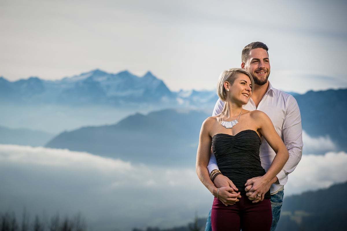 Fotoshooting für Paare Romantisches Fotoshooting in Obwalden