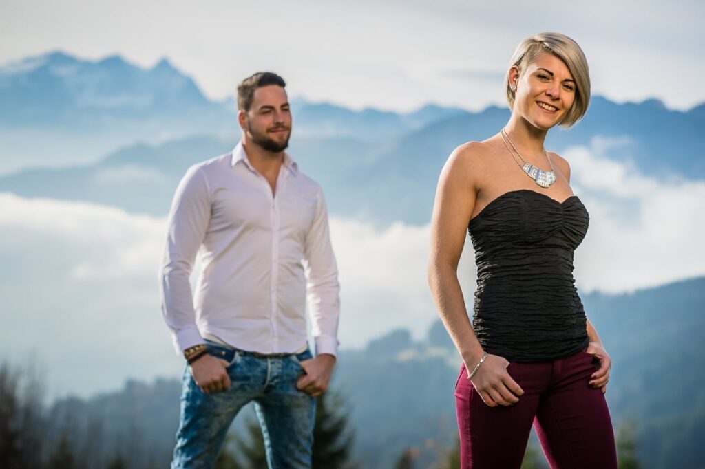 Fotoshooting für Paare Romantisches Fotoshooting in Obwalden
