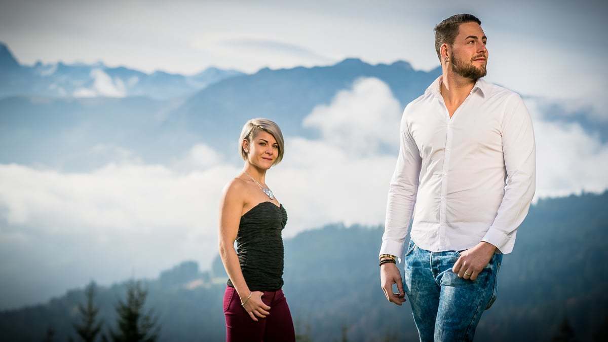 Fotoshooting für Paare Romantisches Fotoshooting in Obwalden