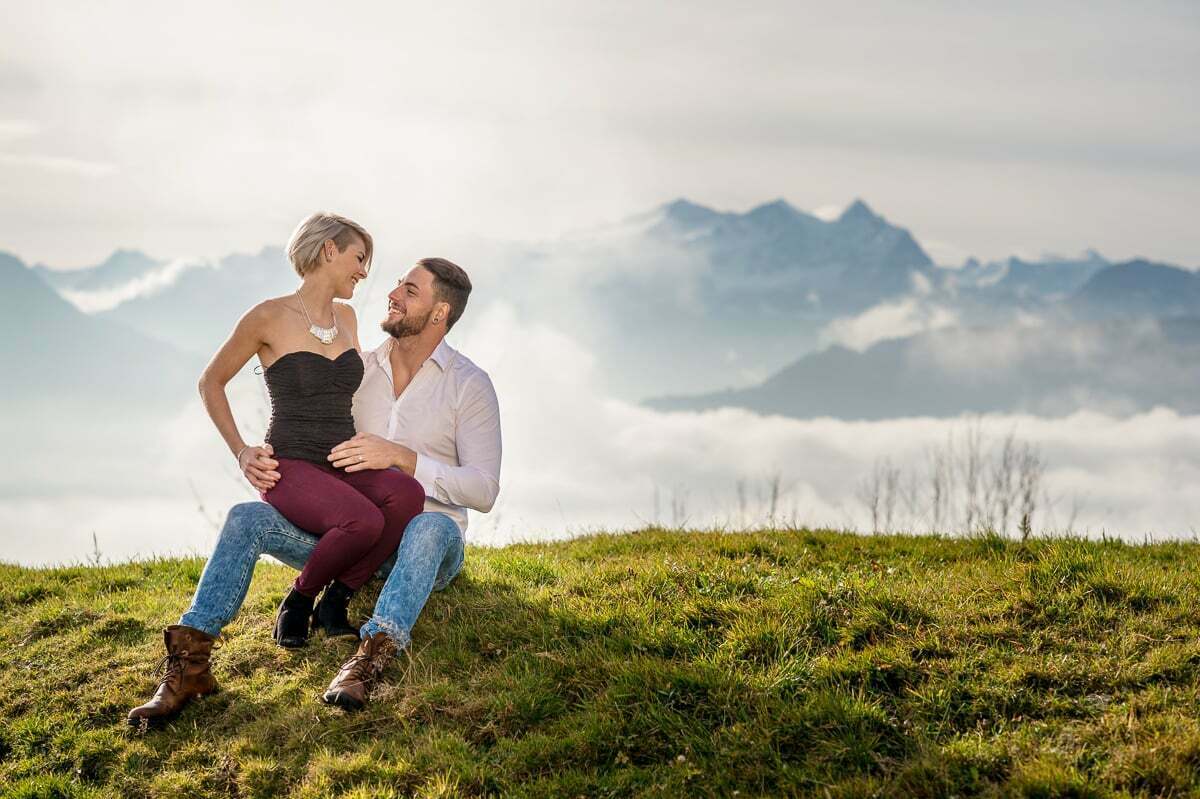 Fotoshooting für Paare Romantisches Fotoshooting in Obwalden