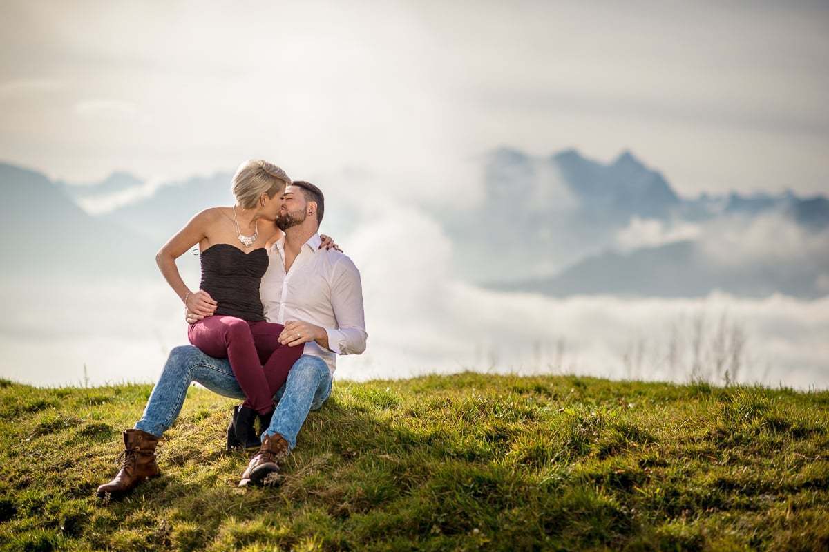 Fotoshooting für Paare Romantisches Fotoshooting in Obwalden