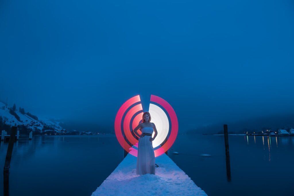 Outdoor Fotoshooting mit Pixelstick