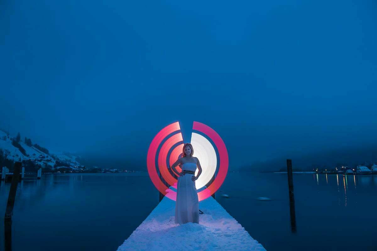 Outdoor Fotoshooting mit Pixelstick