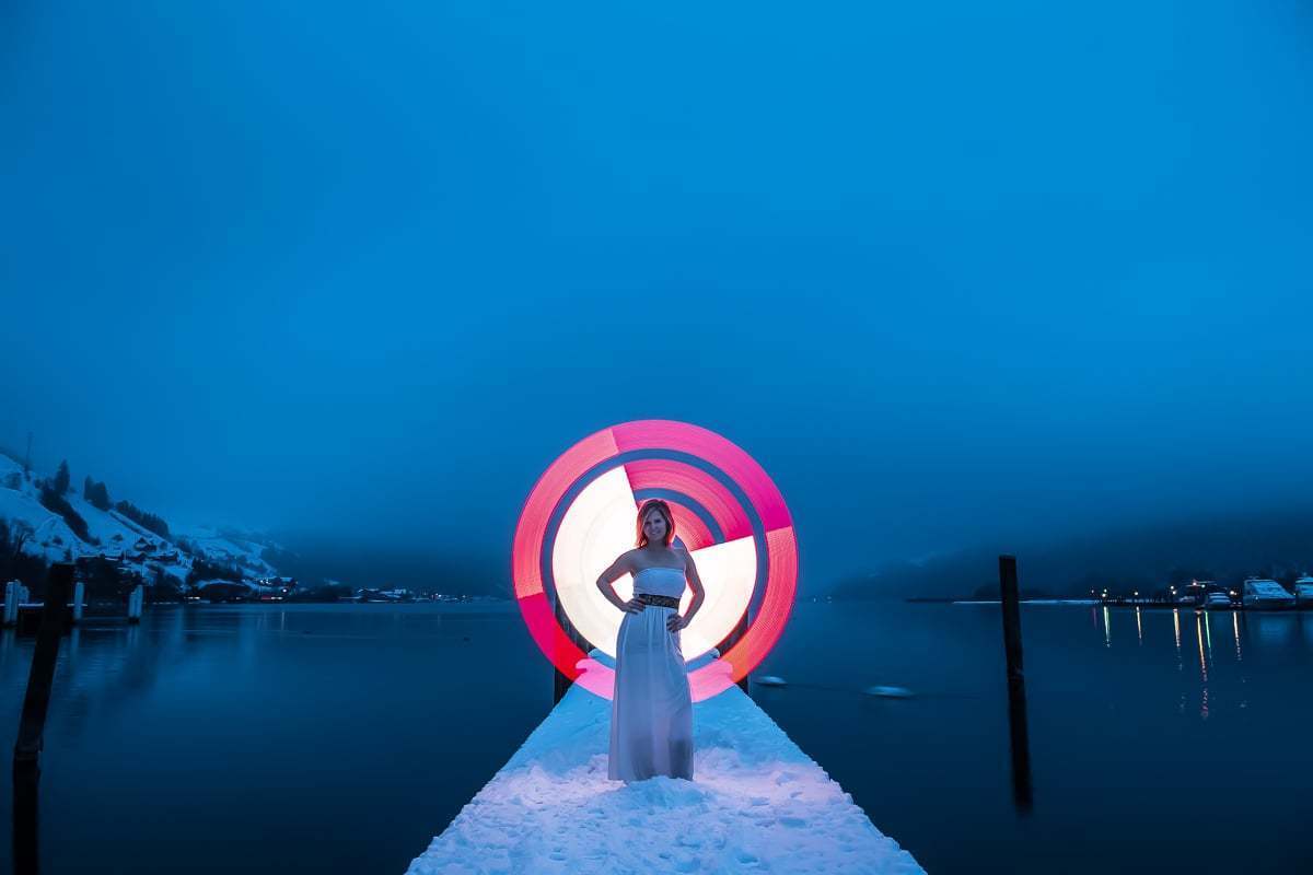 Outdoor Fotoshooting mit Pixelstick