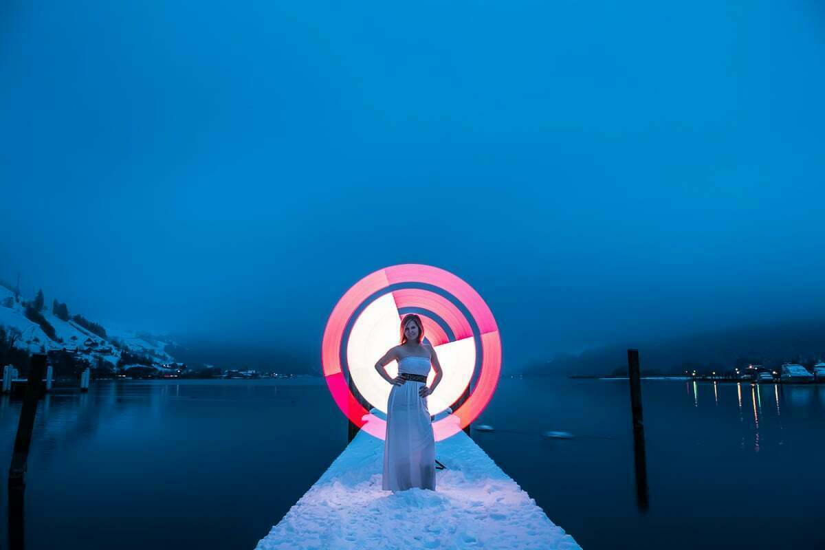 Outdoor Fotoshooting mit Pixelstick