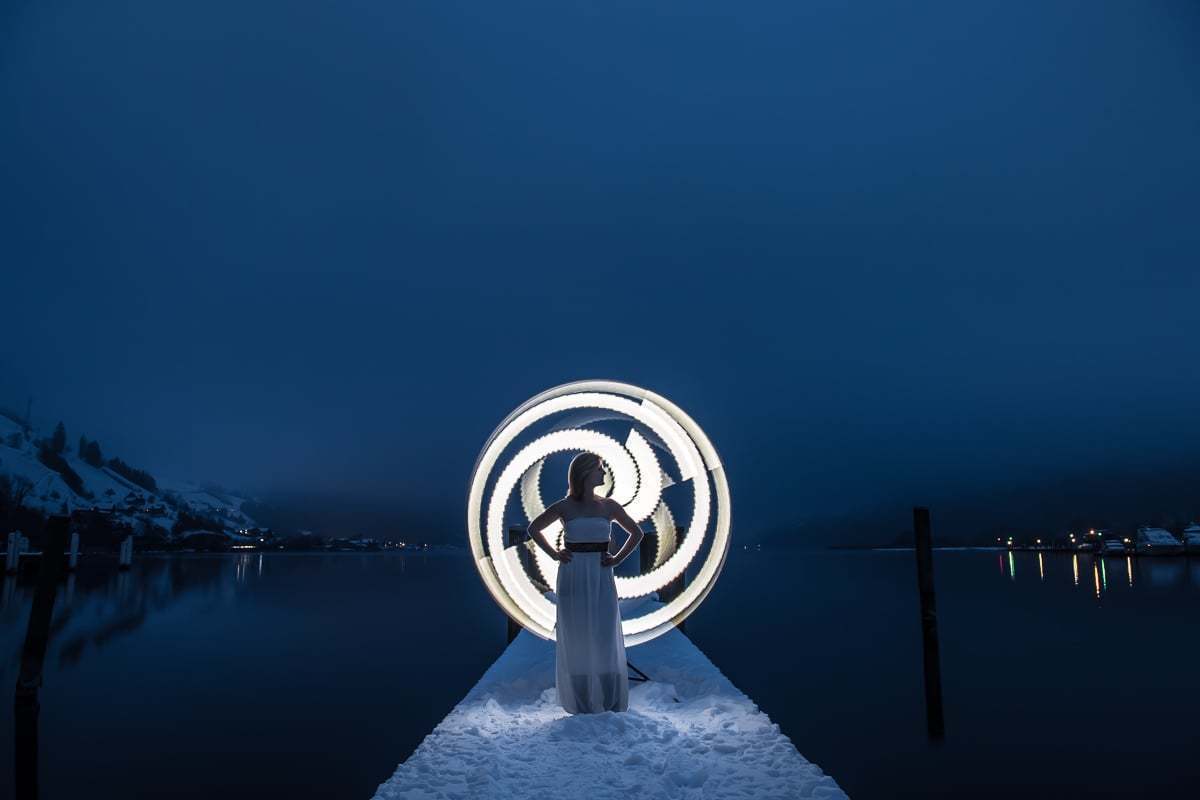 Outdoor Fotoshooting mit Pixelstick