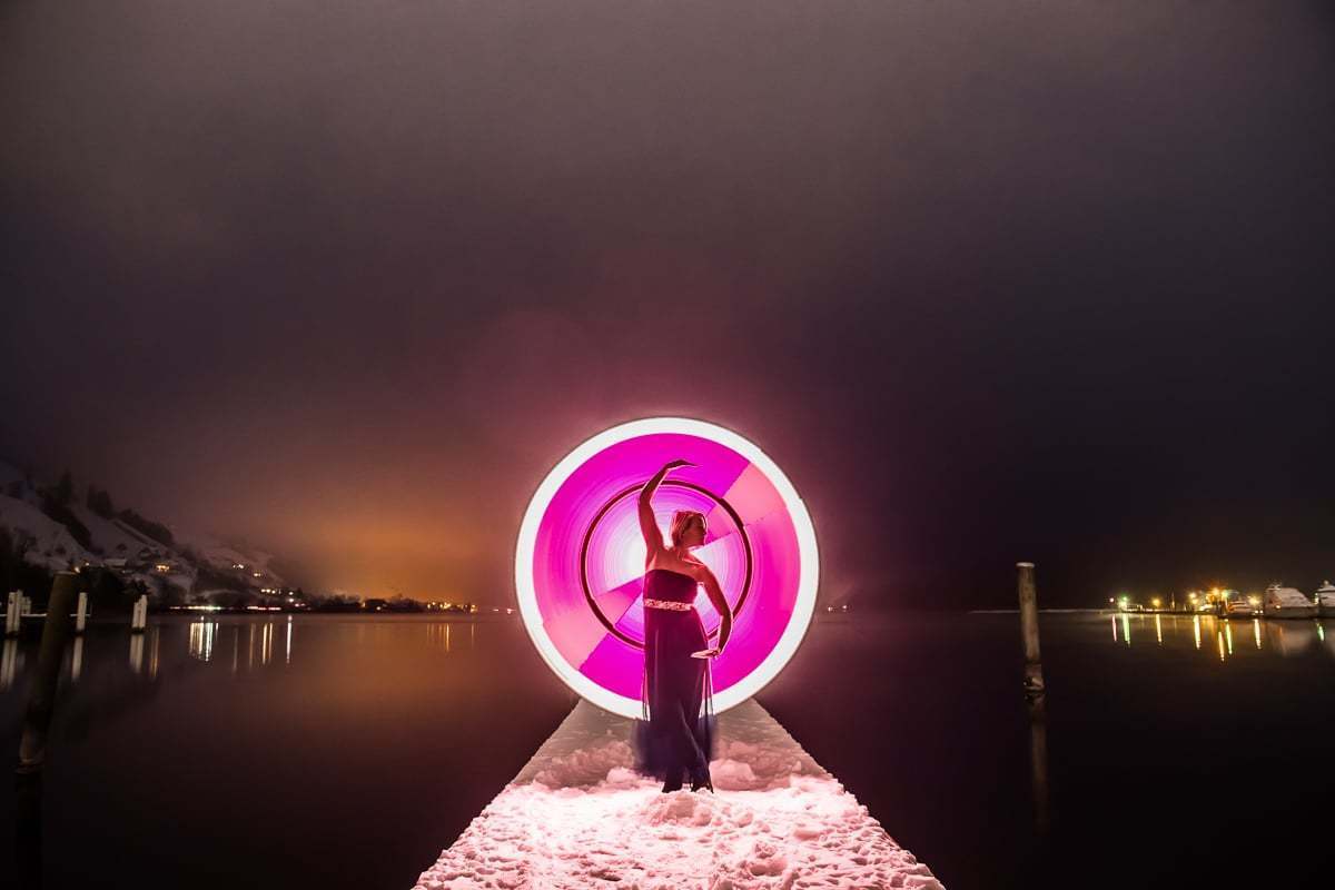 Outdoor Fotoshooting mit Pixelstick